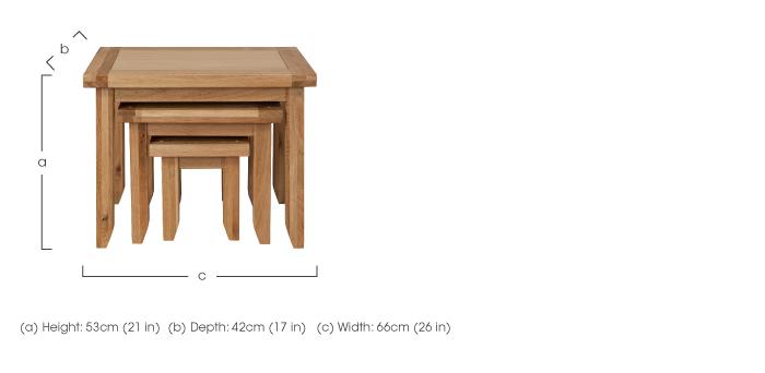 California Solid Oak Nest of Tables in  on Furniture Village