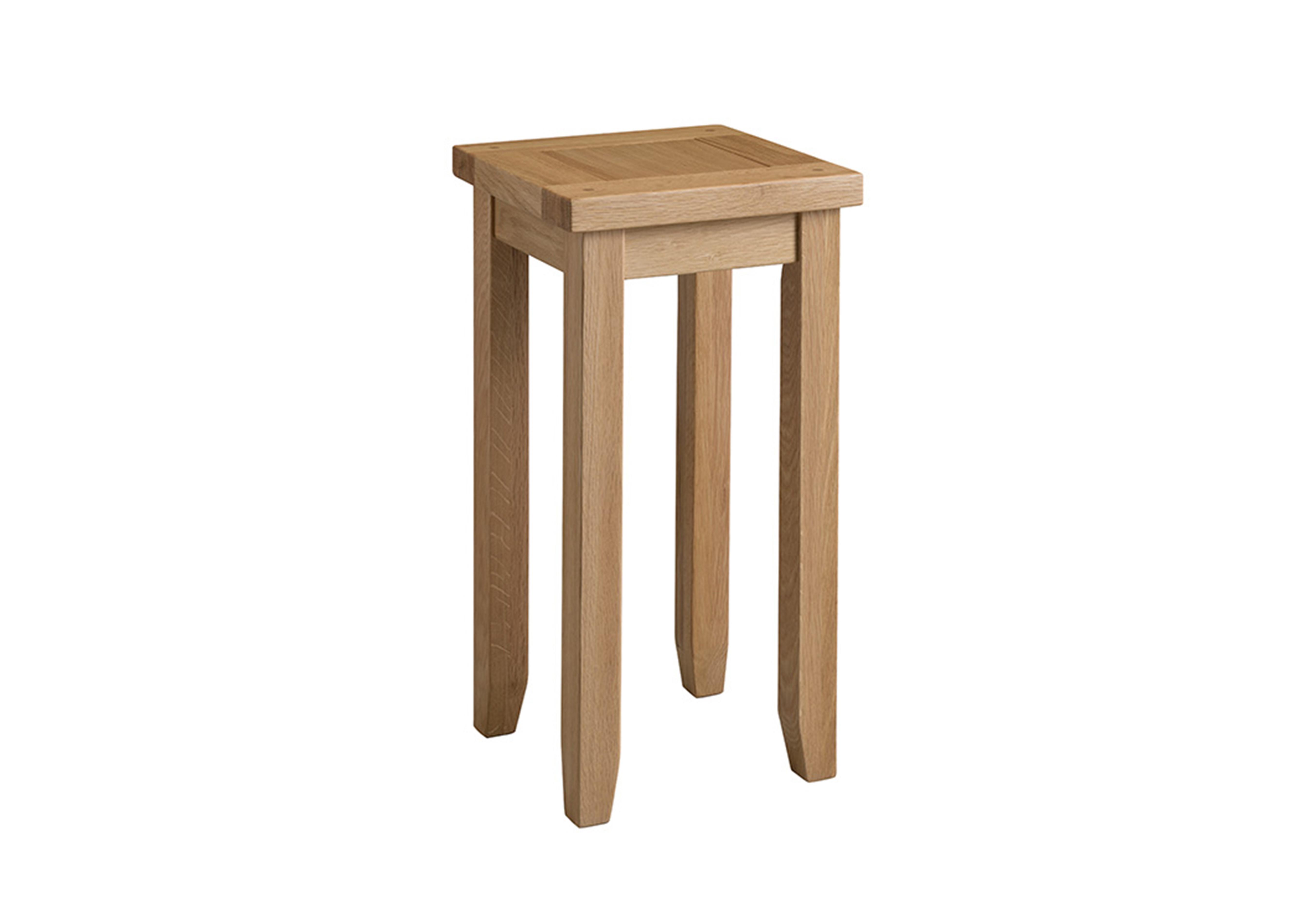 California Solid Oak Small Lamp Table in  on Furniture Village