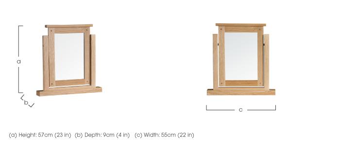 California Vanity Mirror in  on Furniture Village