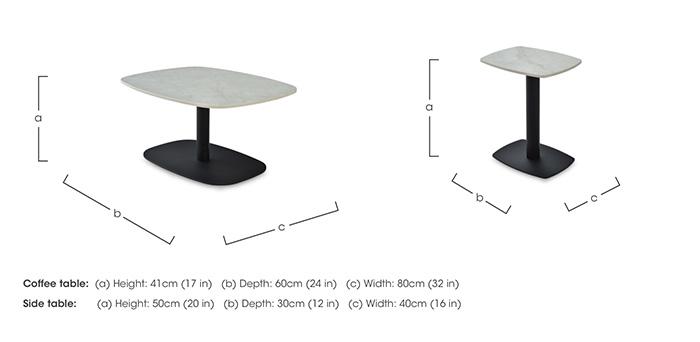 Clio Coffee Table and Side Table Set in  on Furniture Village