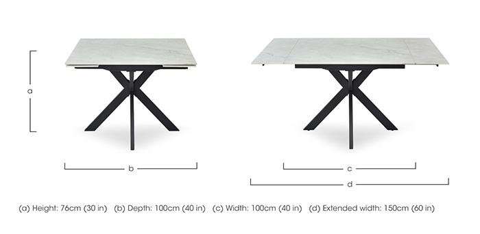 Clio Draw Leaf Extending Dining Table in  on Furniture Village