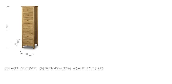 Chilton Pine Tall Chest in  on Furniture Village