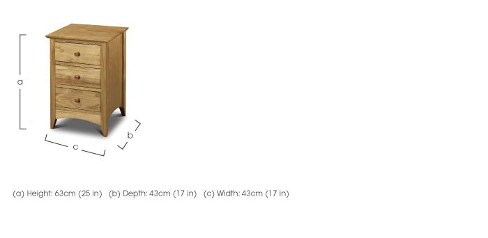 Chilton Pine Bedside Cabinet in  on Furniture Village