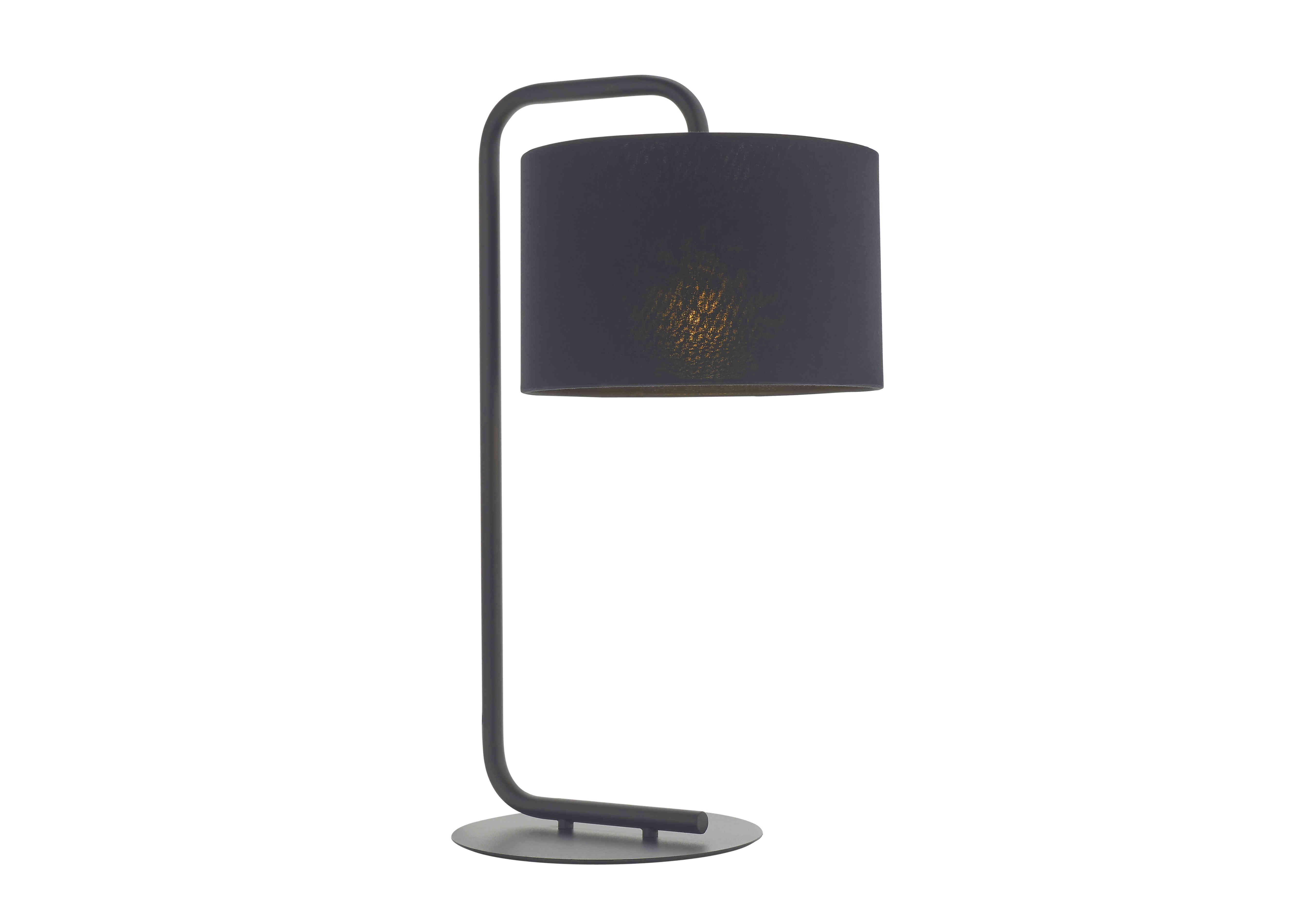 Colbert Table Lamp Black in  on Furniture Village