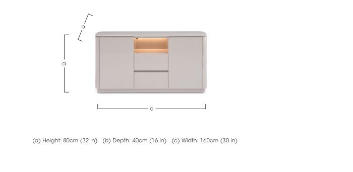 Cashmere Wide Sideboard in  on Furniture Village
