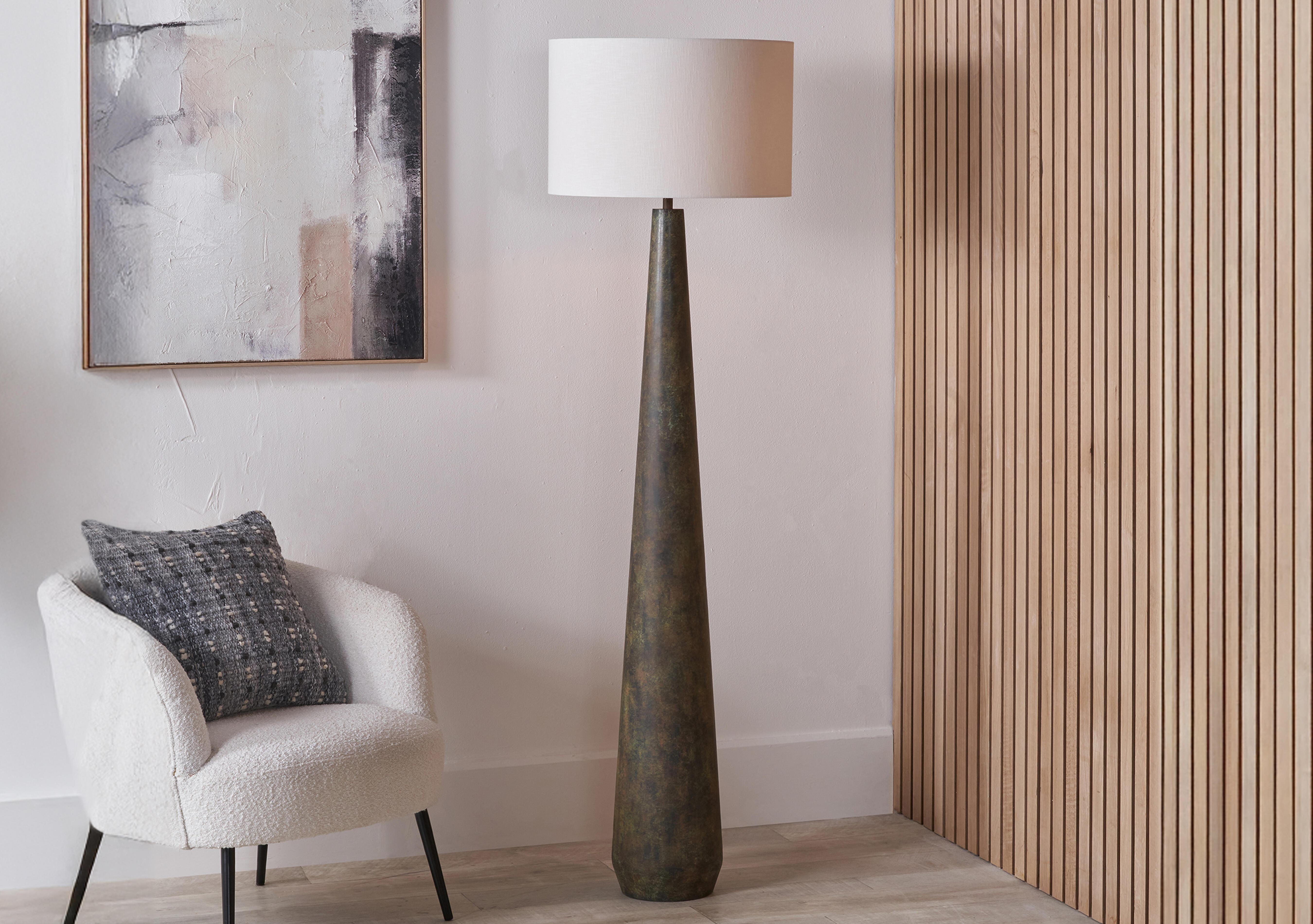Conelle Metal Floor Lamp in  on Furniture Village