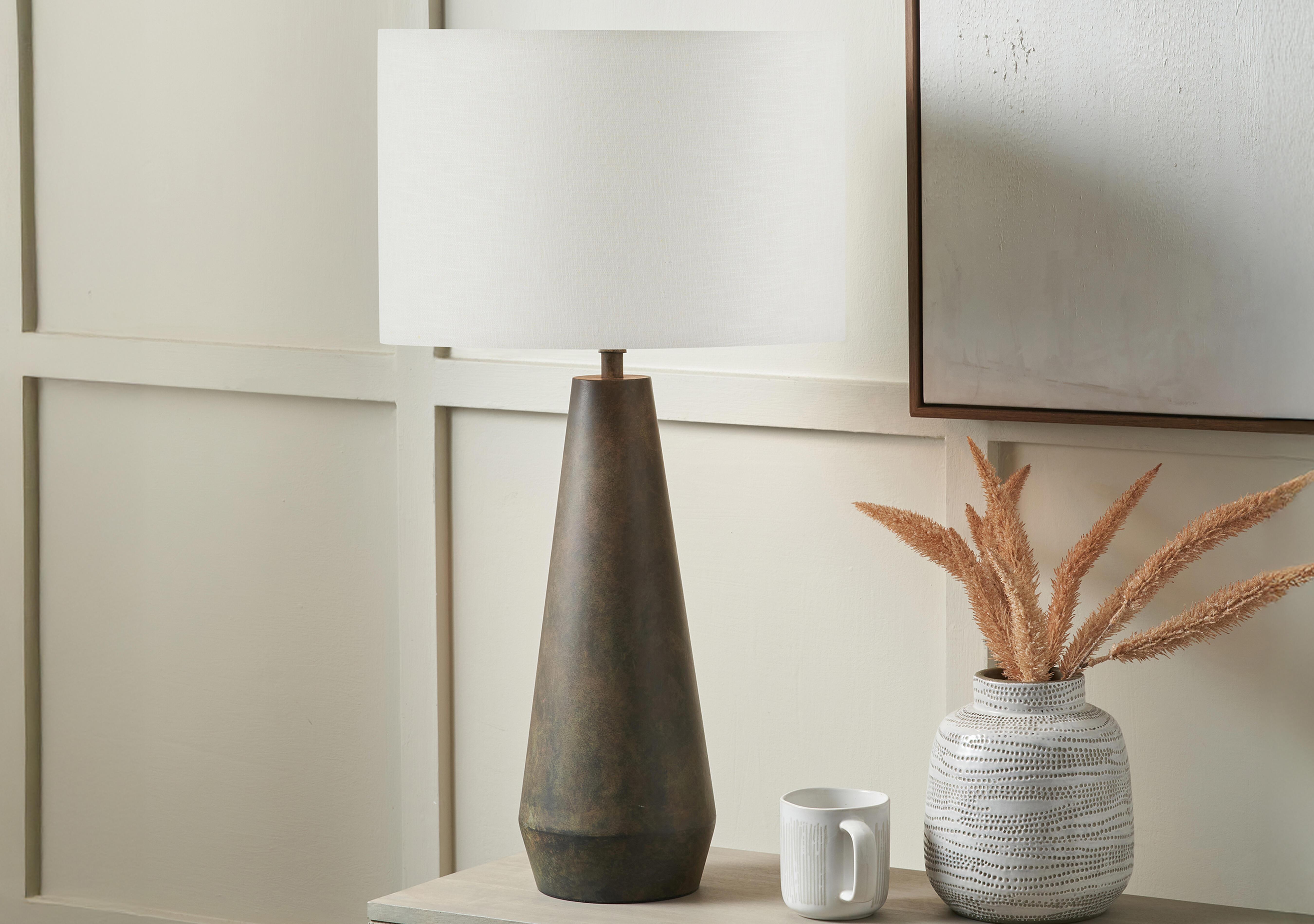 Conelle Metal Table Lamp in  on Furniture Village