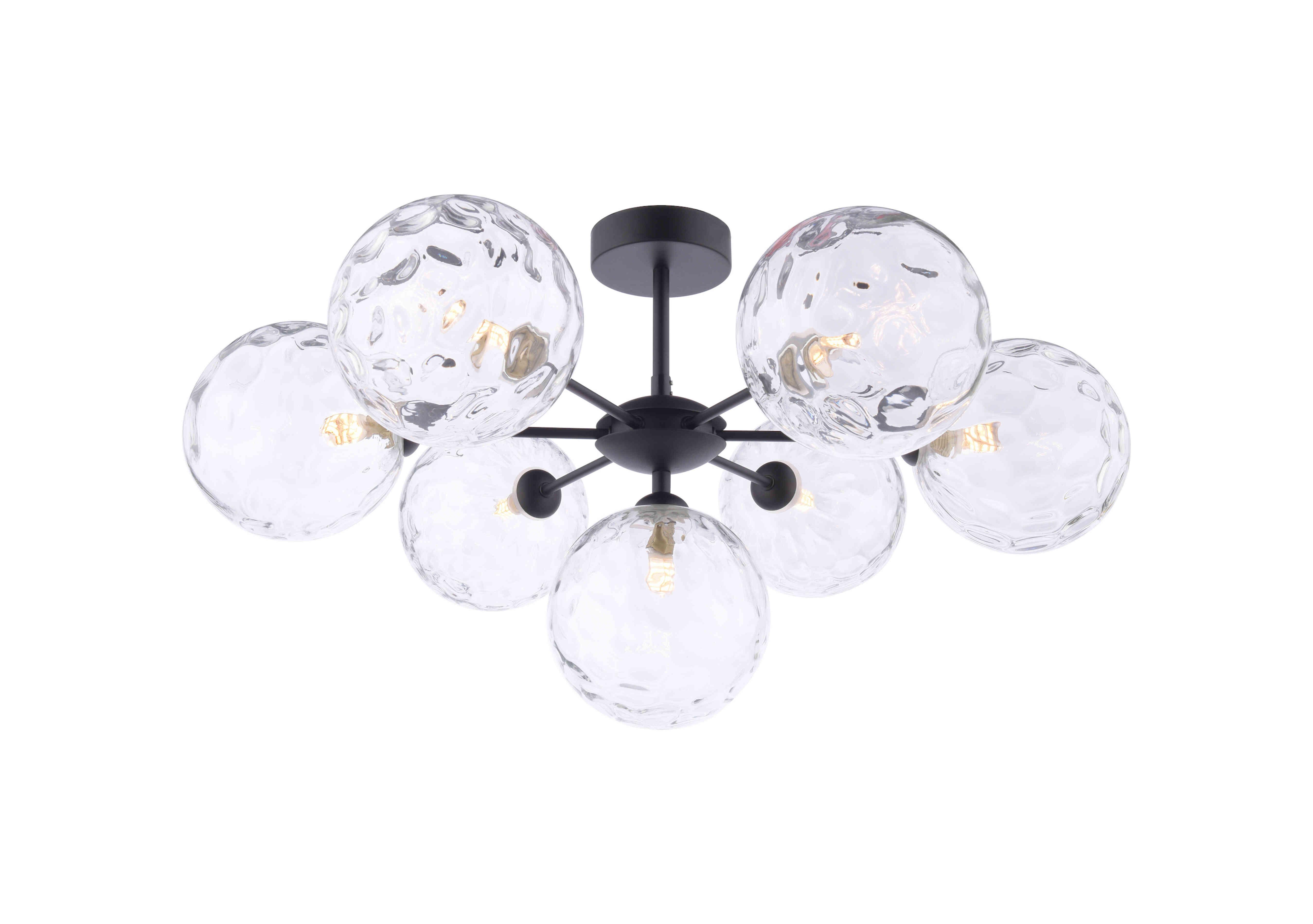 Cohen 7 Light Semi Flush Pendant in  on Furniture Village