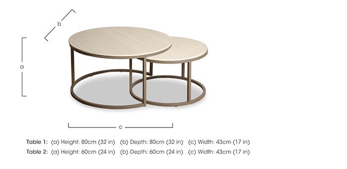 Cook Nest of Round Coffee Tables in  on Furniture Village