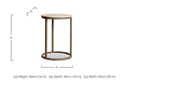 Cook Round Side Table in  on Furniture Village