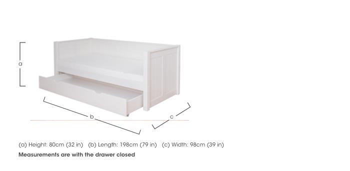 Cooper Day Bed with Trundle Drawer in  on Furniture Village