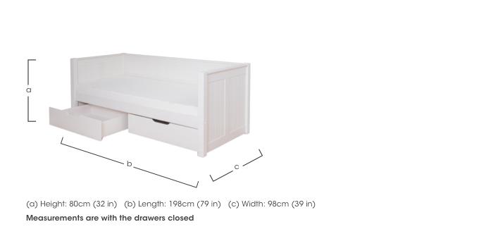 Cooper Day Bed with 2 Drawers in  on Furniture Village