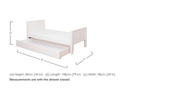 Cooper Single Bed with Trundle Drawer in  on Furniture Village