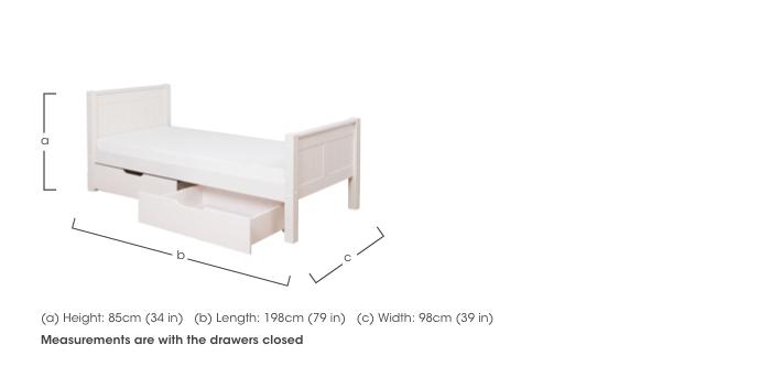 Cooper Single Bed with 2 Drawers in  on Furniture Village