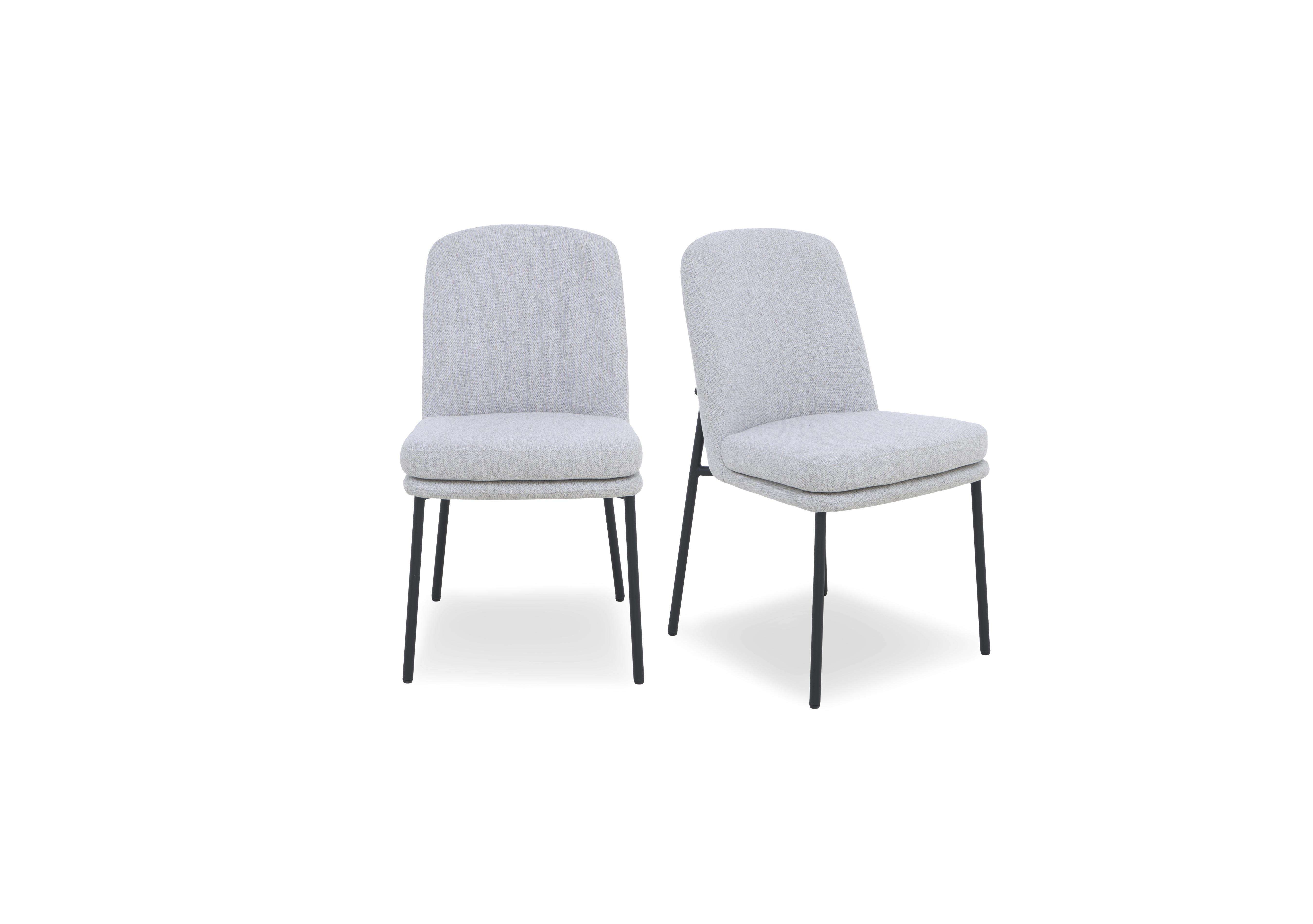 Cortado Pair of Dining Chairs with Metal Legs in  on Furniture Village