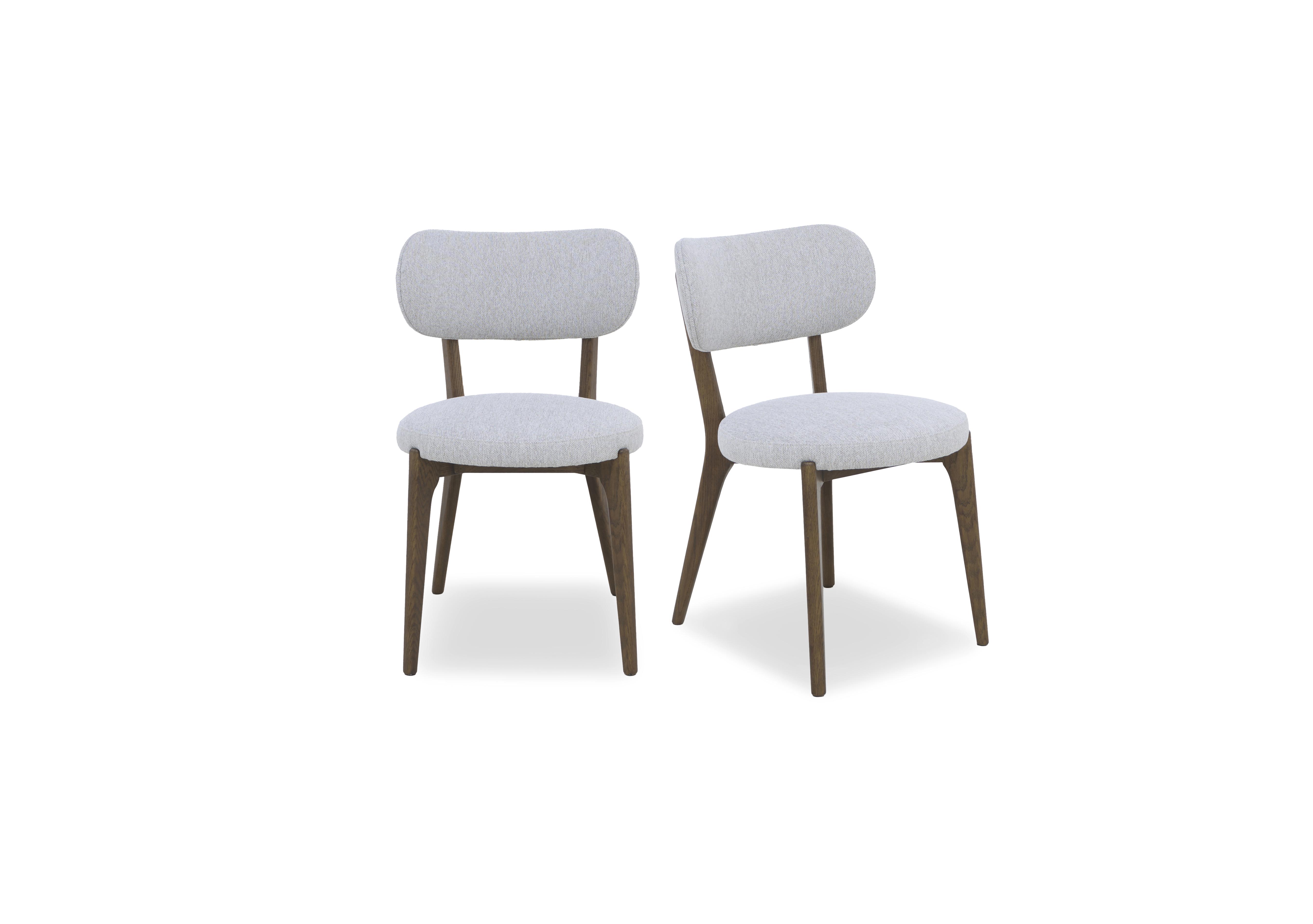 Cortado Pair of Open Back Dining Chairs with Wooden Legs in  on Furniture Village