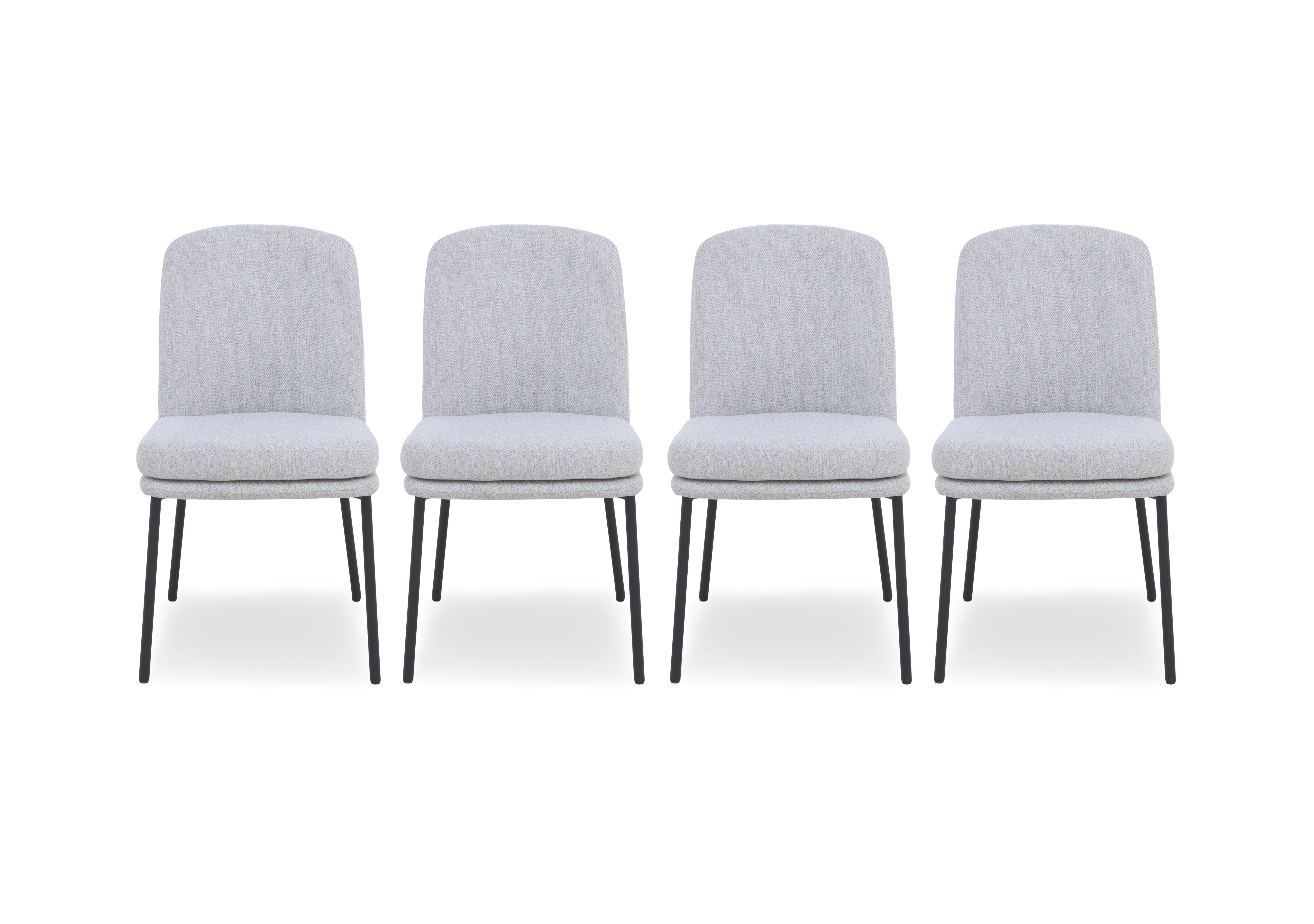 Cortado Set of 4 Dining Chairs with Metal Legs in  on Furniture Village