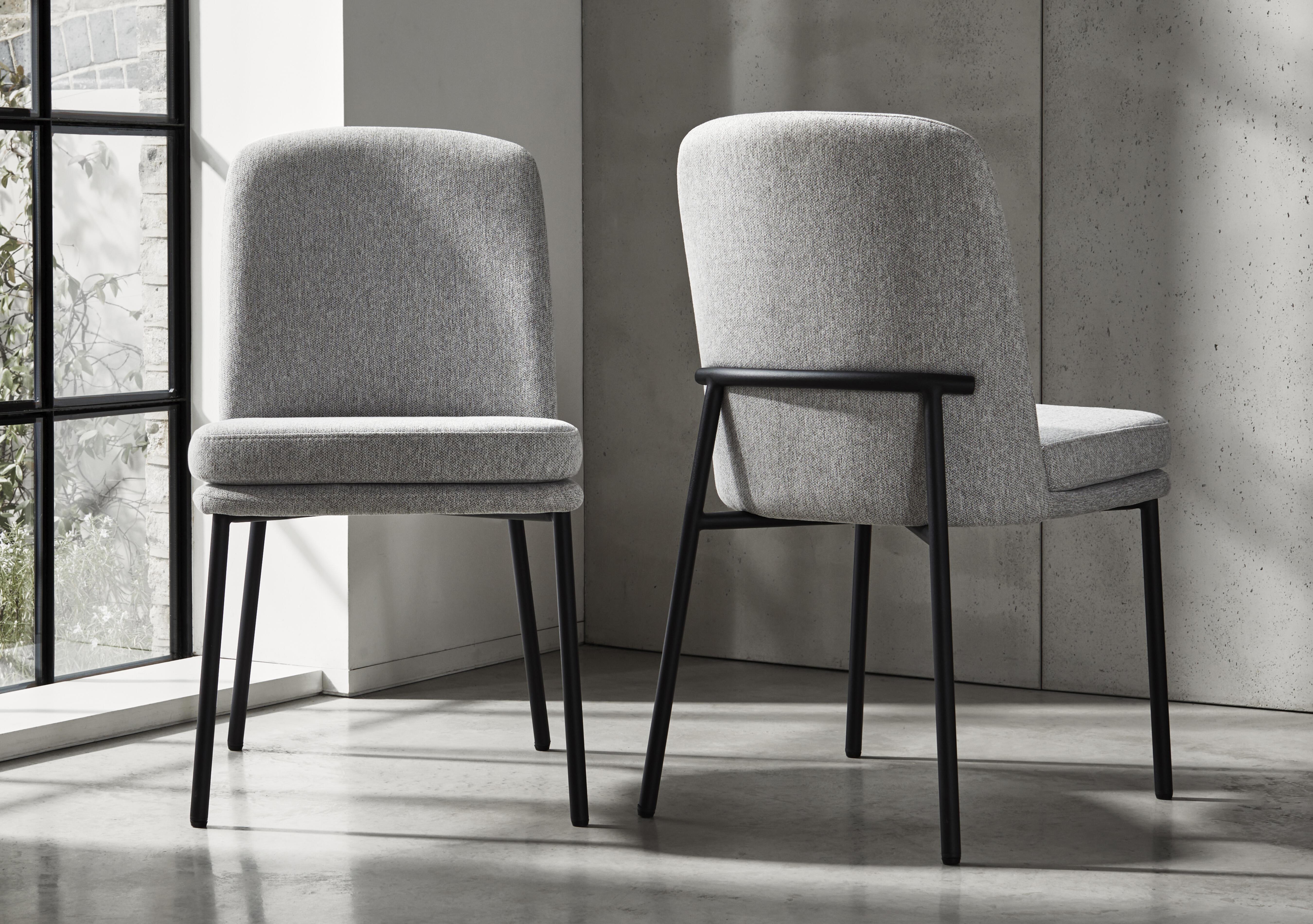 Cortado Set of 4 Dining Chairs with Metal Legs in  on Furniture Village