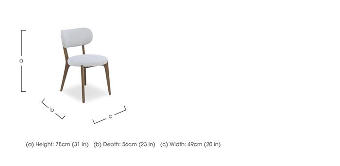 Cortado Set of 4 Open Back Dining Chairs with Wooden Legs in  on Furniture Village