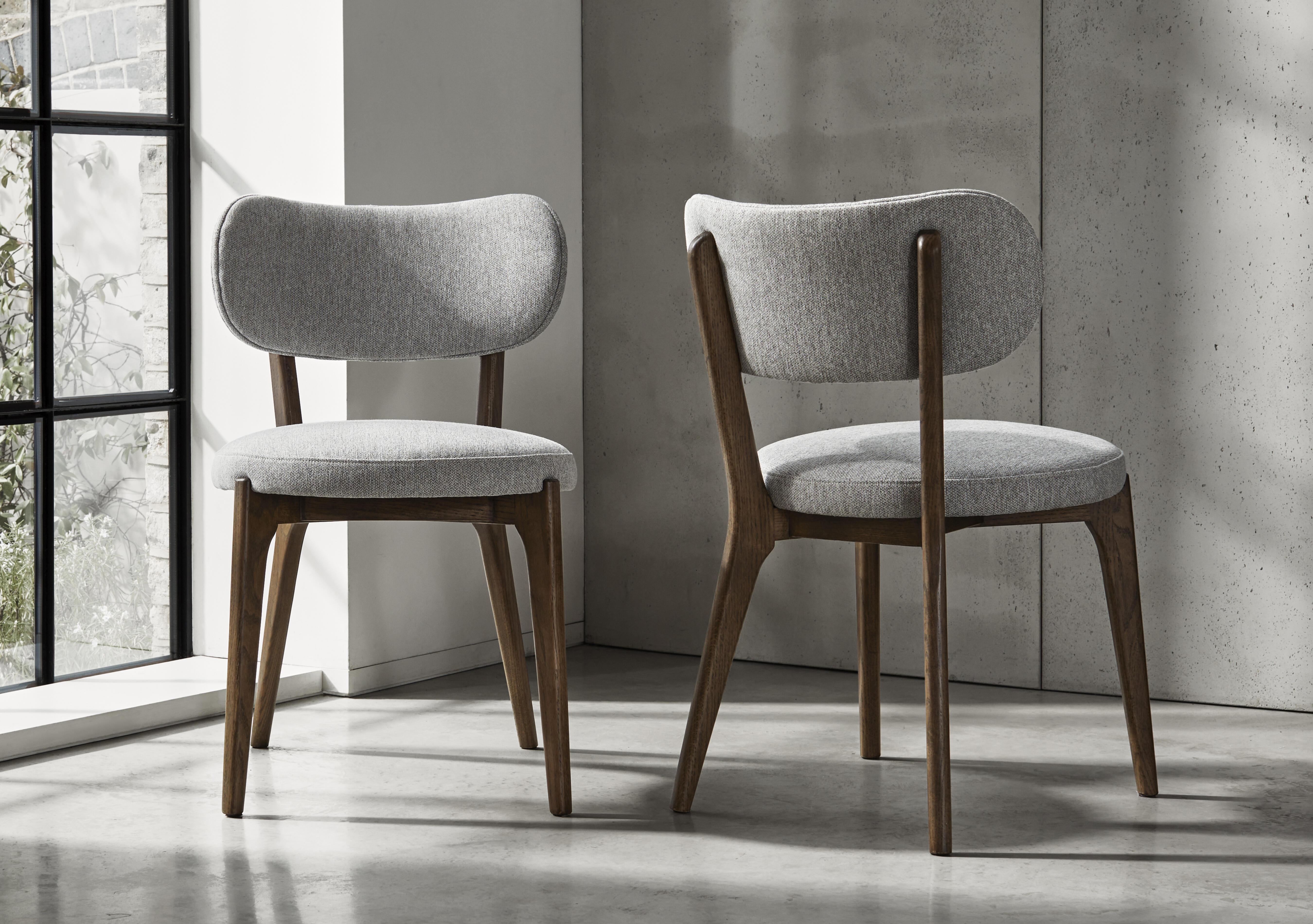 Cortado Set of 4 Open Back Dining Chairs with Wooden Legs in  on Furniture Village