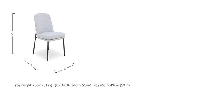 Cortado Set of 6 Dining Chairs with Metal Legs in  on Furniture Village
