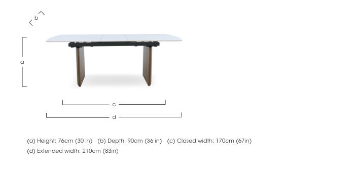 Cortado Pop-Up Extending Dining Table in  on Furniture Village