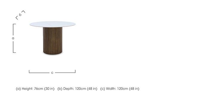 Cortado Round Dining Table in  on Furniture Village
