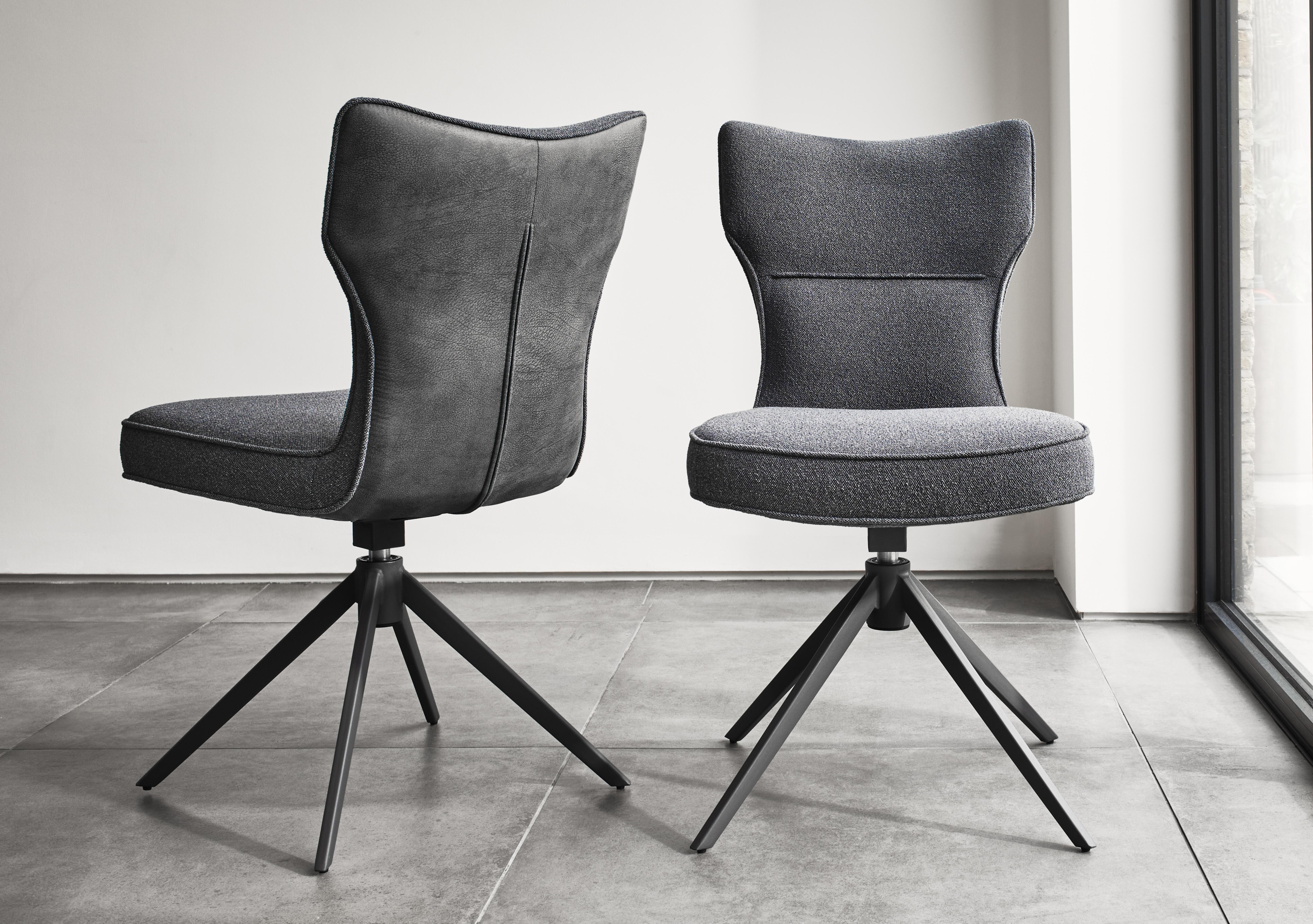 Carrera Pair of Swivel Dining Chairs in  on Furniture Village