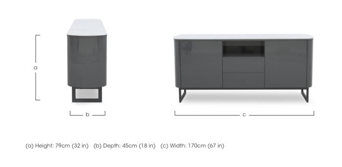 Carrera 2 Door 2 Drawer Sideboard in  on Furniture Village