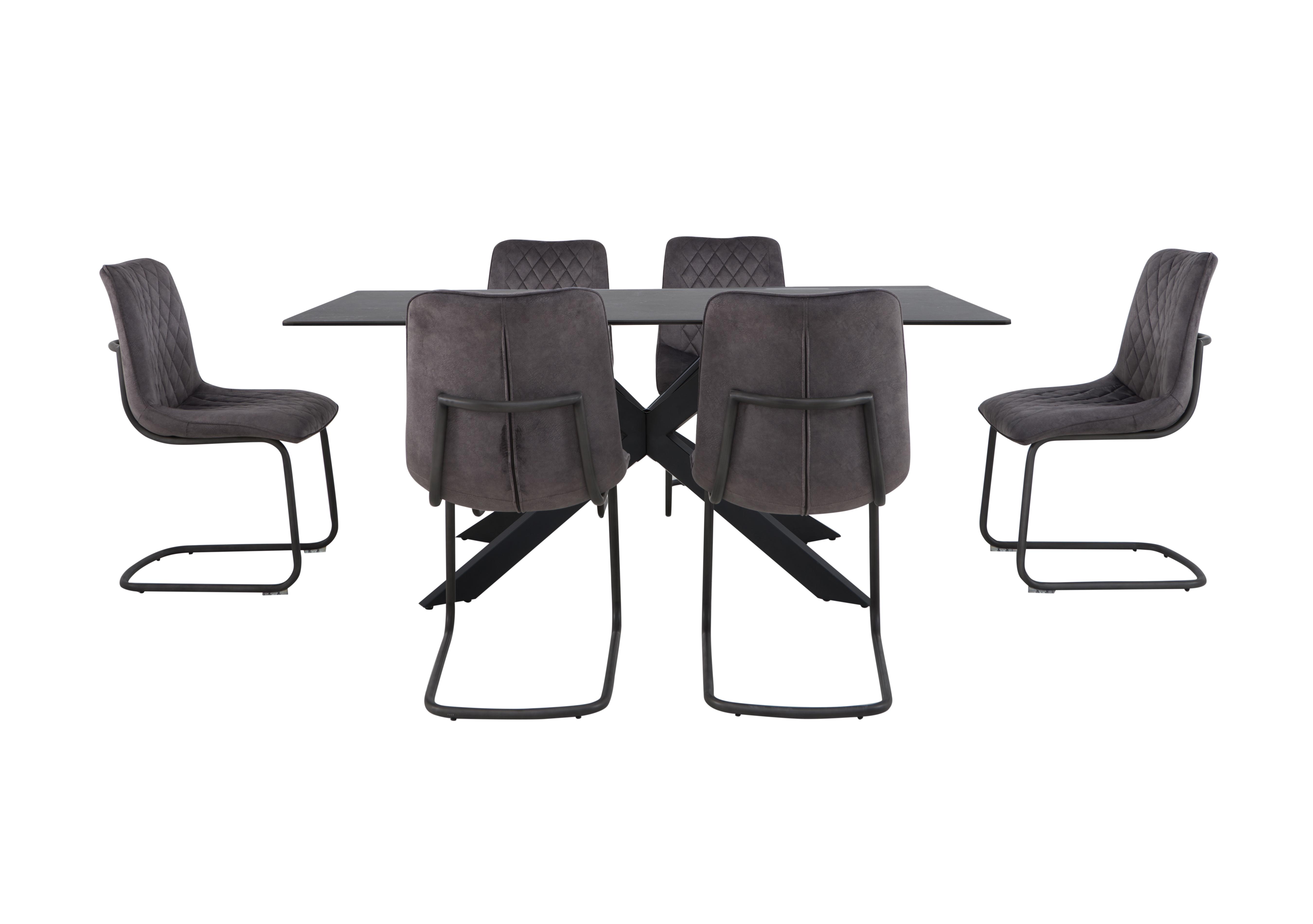 Creed Large Table and 6 Chairs Dining Set in  on Furniture Village