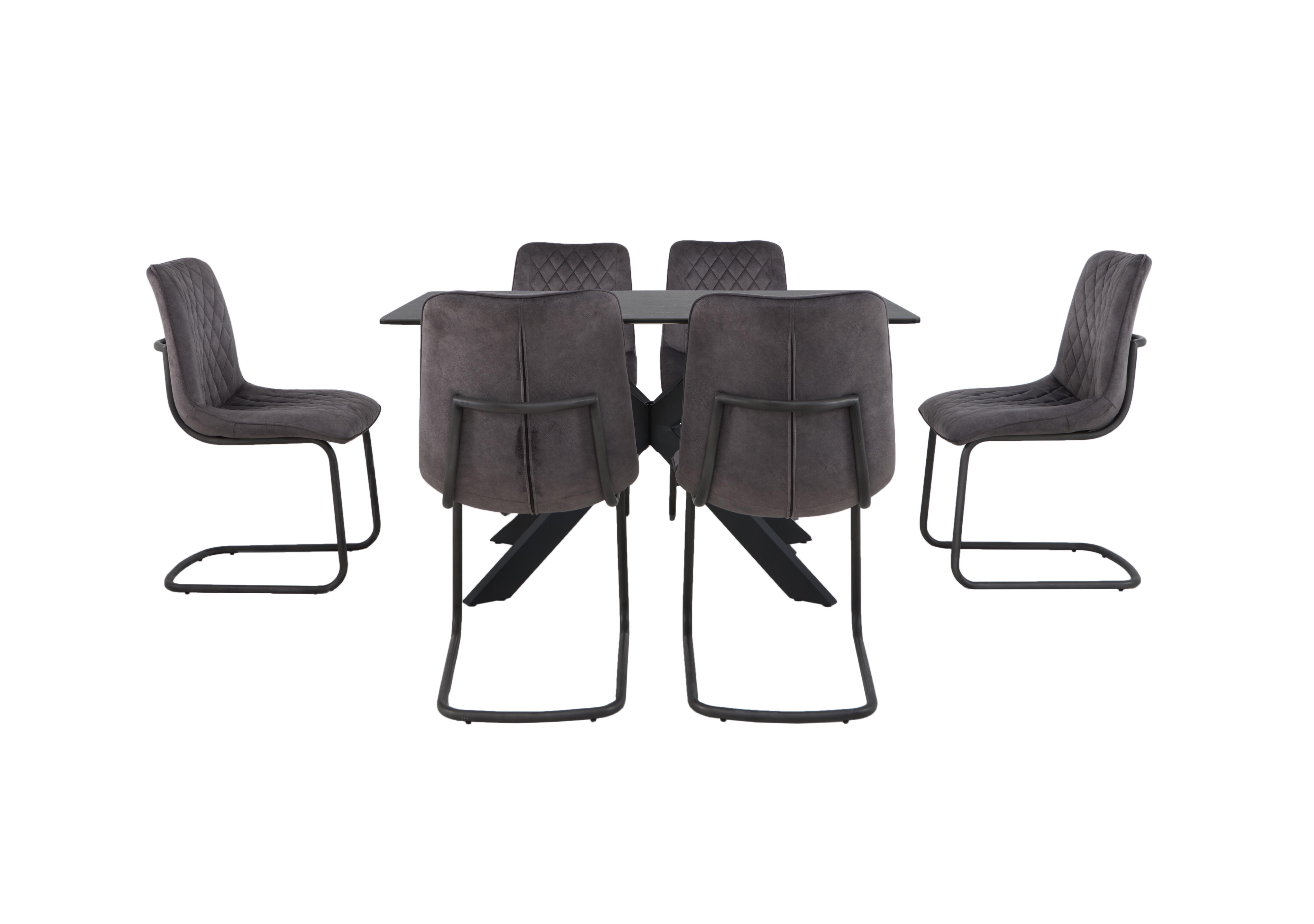 Creed Small Table and 6 Chairs Dining Set in  on Furniture Village
