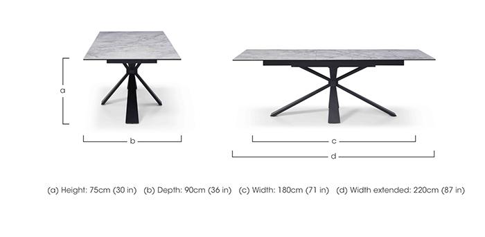 Crete Large Extending Dining Table in  on Furniture Village