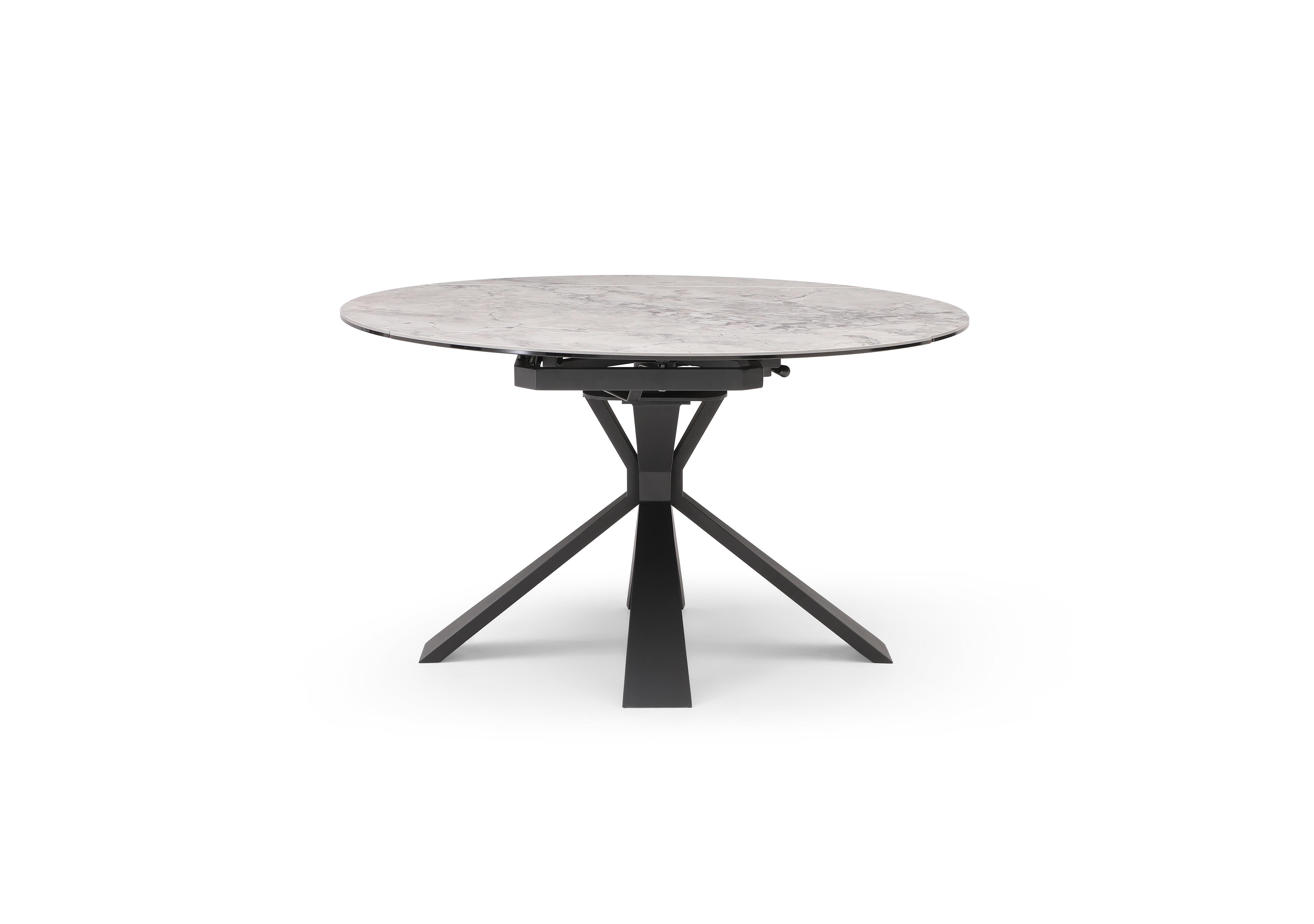 Crete Round Swivel Extending Dining Table in  on Furniture Village