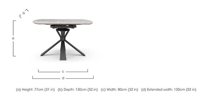 Crete Round Swivel Extending Dining Table in  on Furniture Village