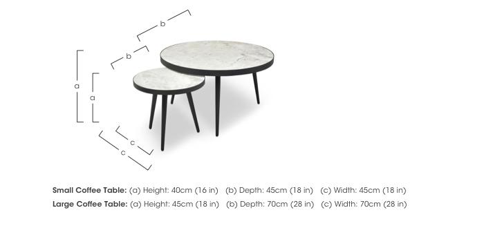 Crete Nest of Round Tables in  on Furniture Village
