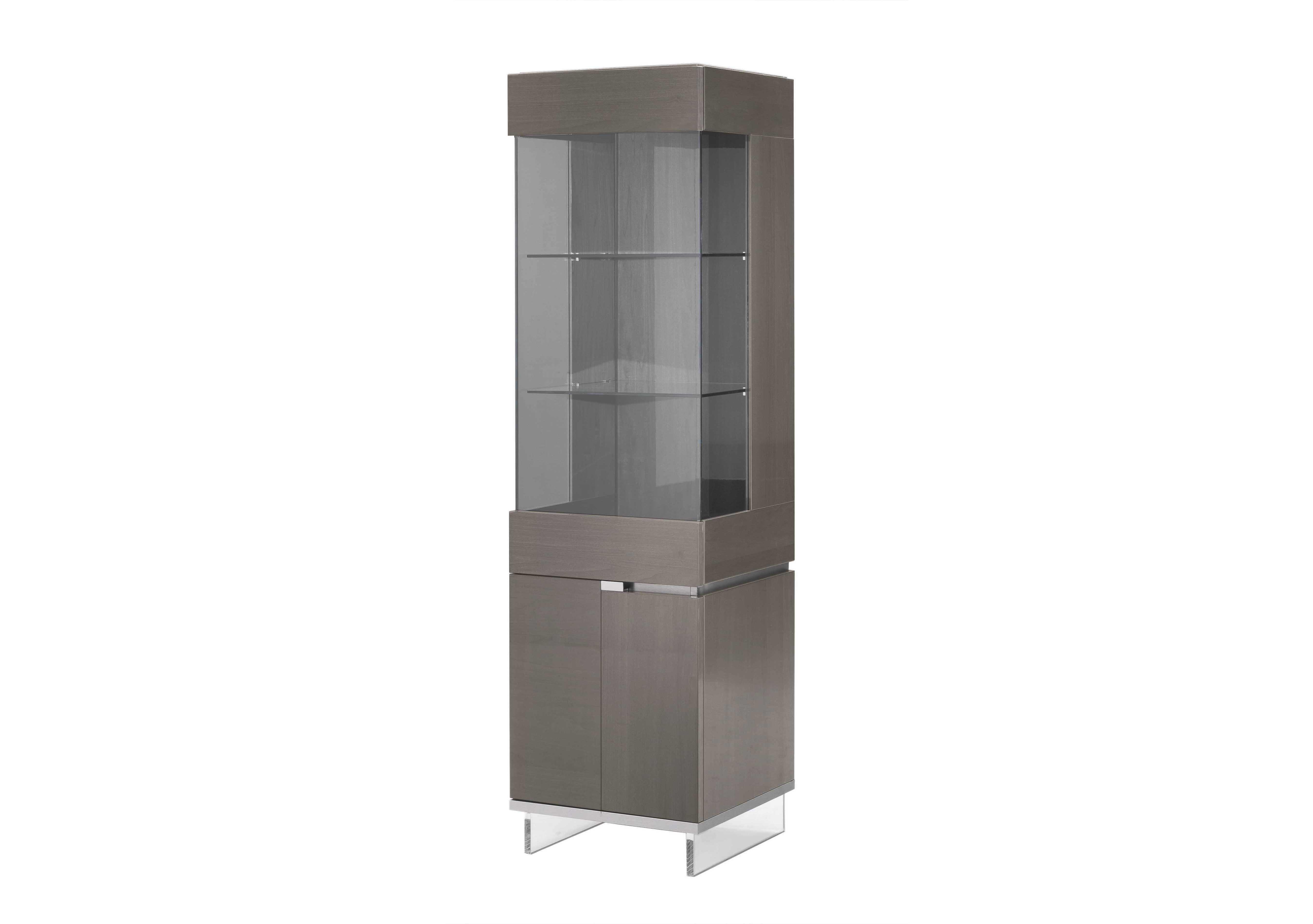 Corrado 1 Door Left-Hand Curio Cabinet in  on Furniture Village