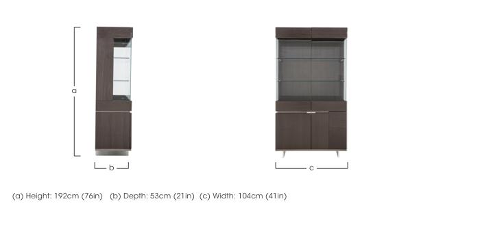 Corrado 2 Door Curio Cabinet in  on Furniture Village