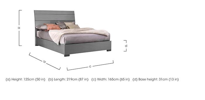 Cristina King Size Bed Frame in  on Furniture Village