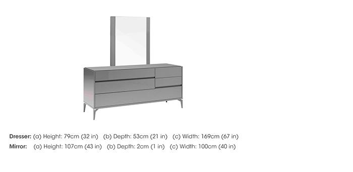 Cristina Dresser with Mirror in  on Furniture Village