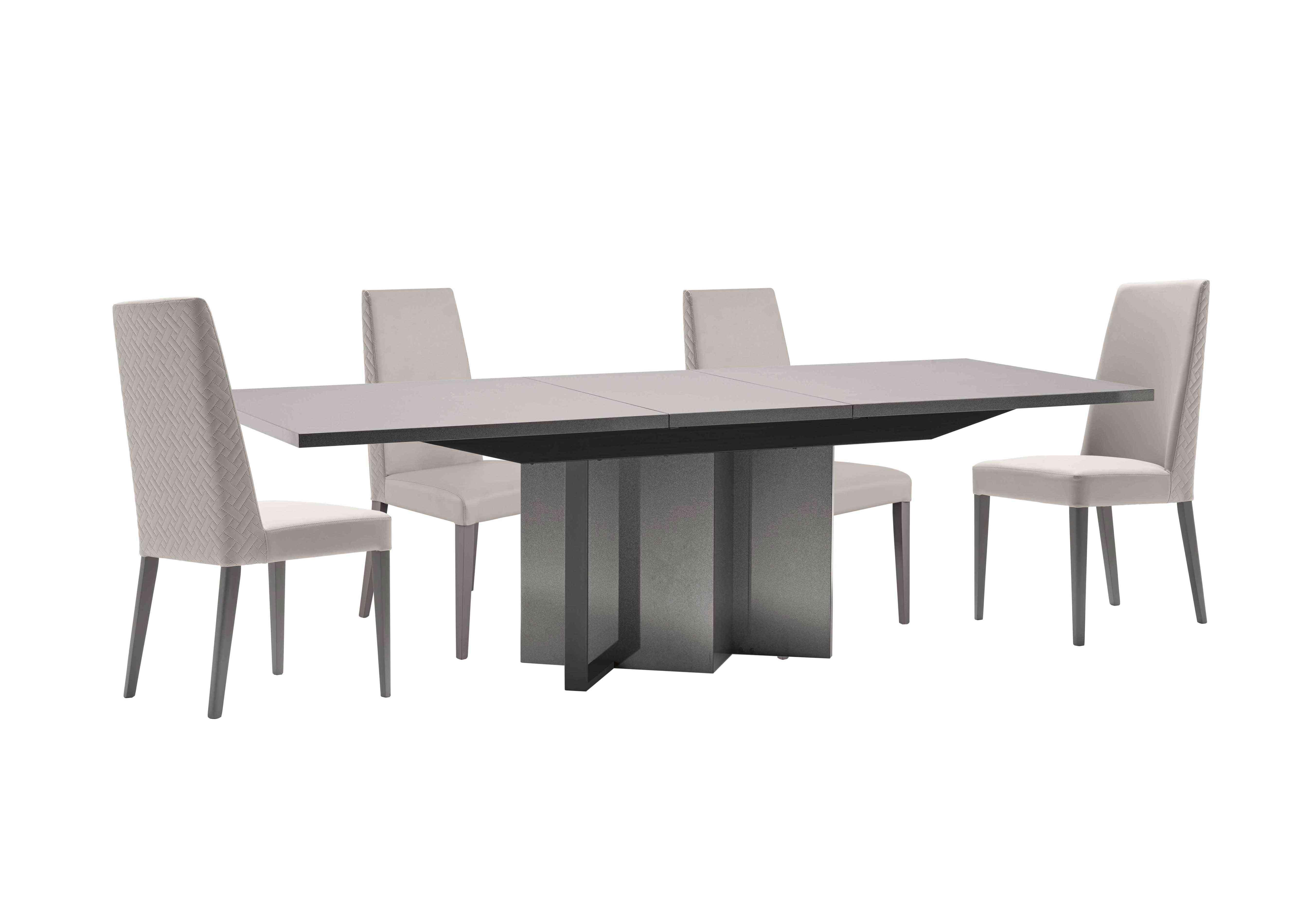 Cristina Large Extending Dining Table and 4 Dining Chairs Dining Set in  on Furniture Village