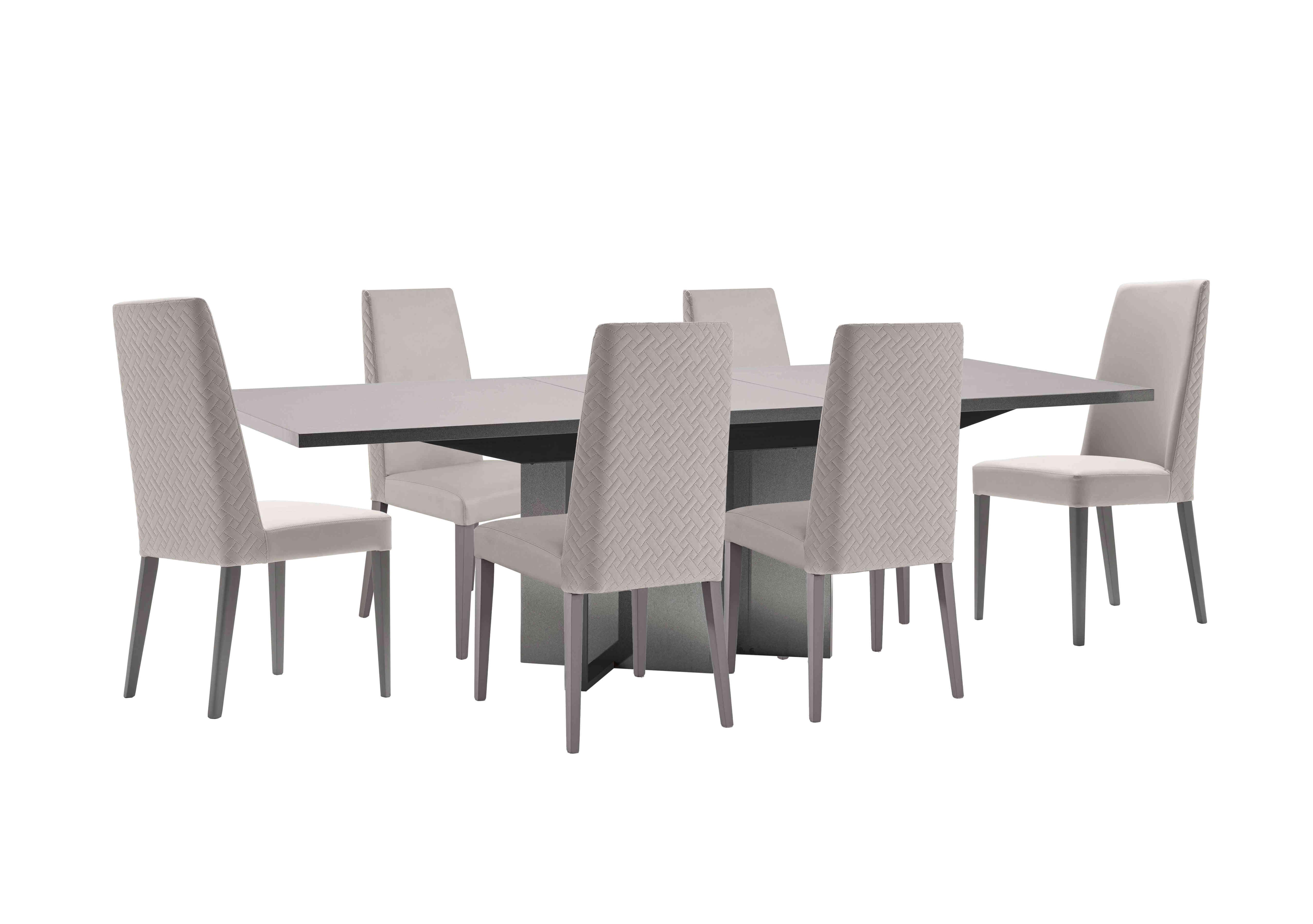 Cristina Large Extending Dining Table and 6 Dining Chairs Dining Set in  on Furniture Village