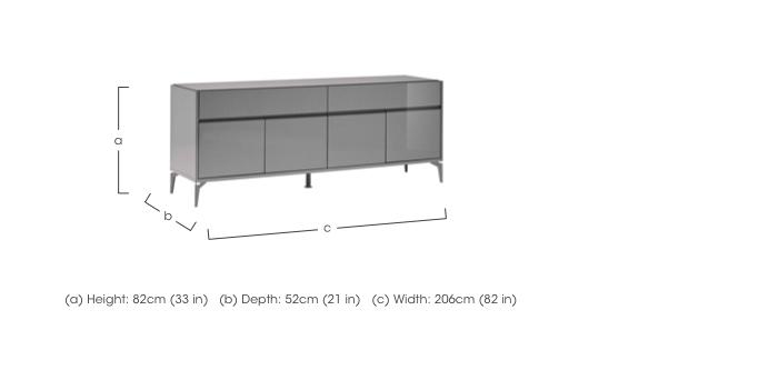 Cristina Large Sideboard in  on Furniture Village
