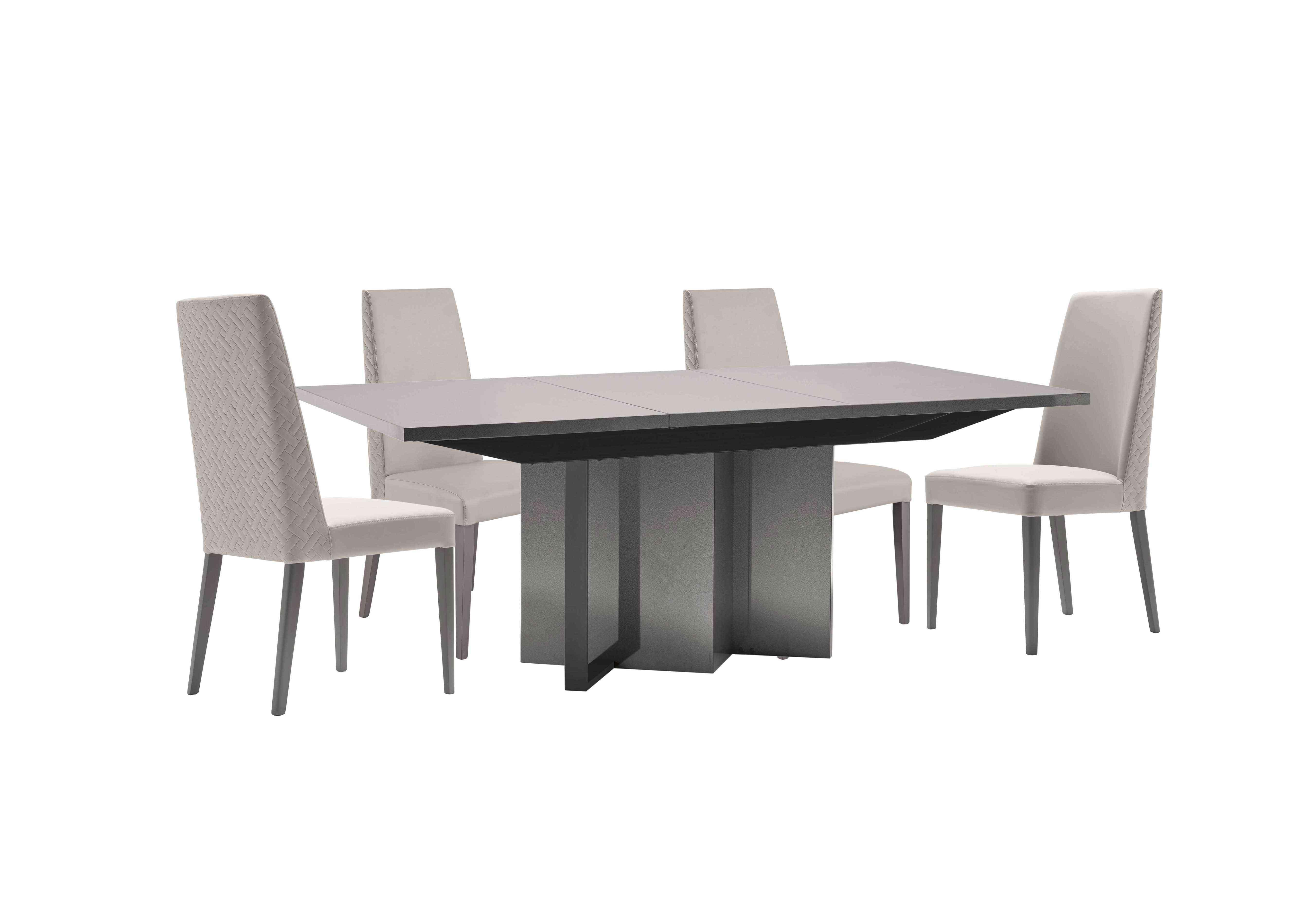 Cristina Small Extending Dining Table and 4 Dining Chairs Dining Set in  on Furniture Village