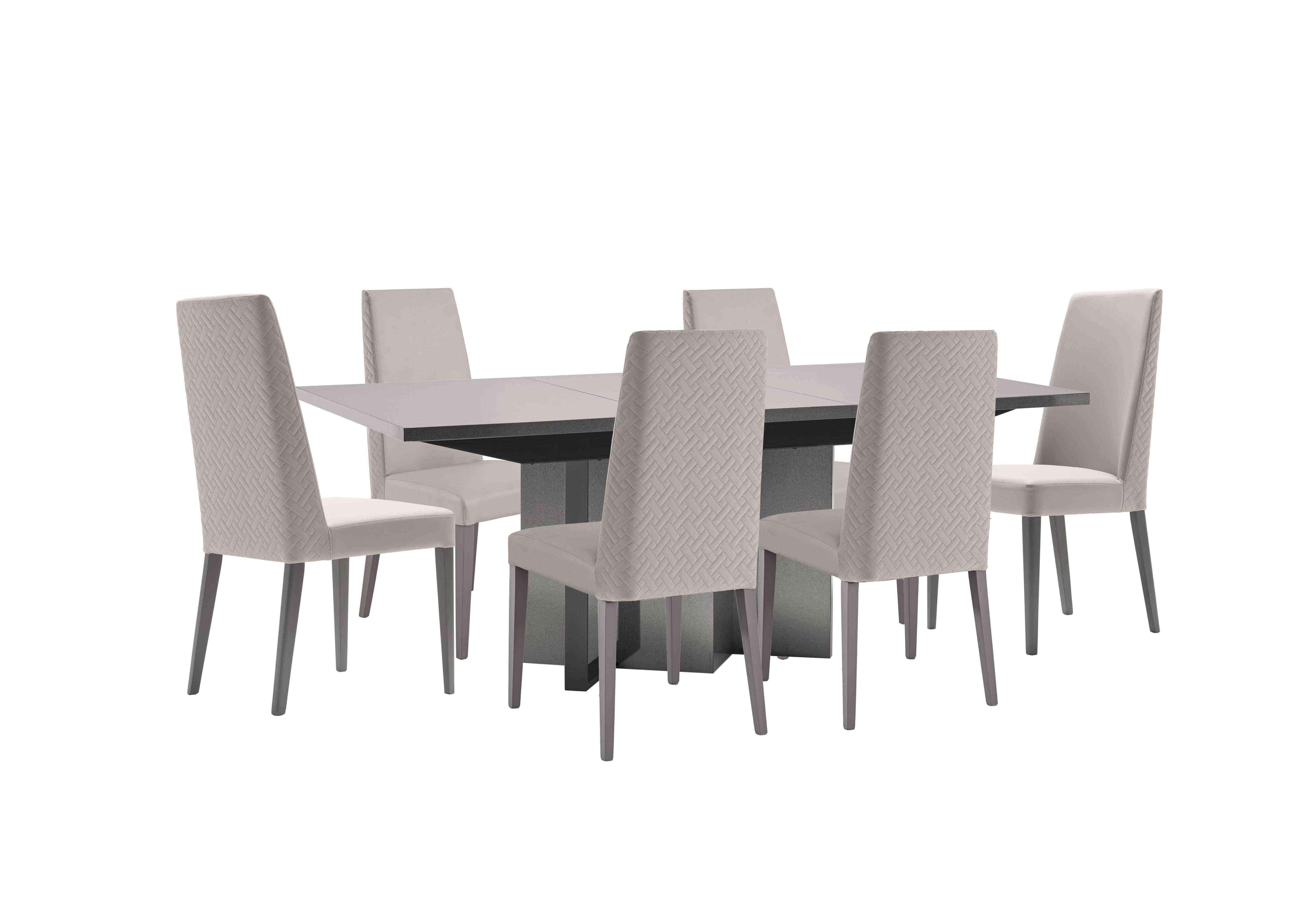 Cristina Small Extending Dining Table and 6 Dining Chairs Dining Set in  on Furniture Village