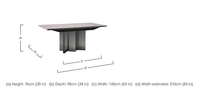 Cristina Small Extending Dining Table in  on Furniture Village