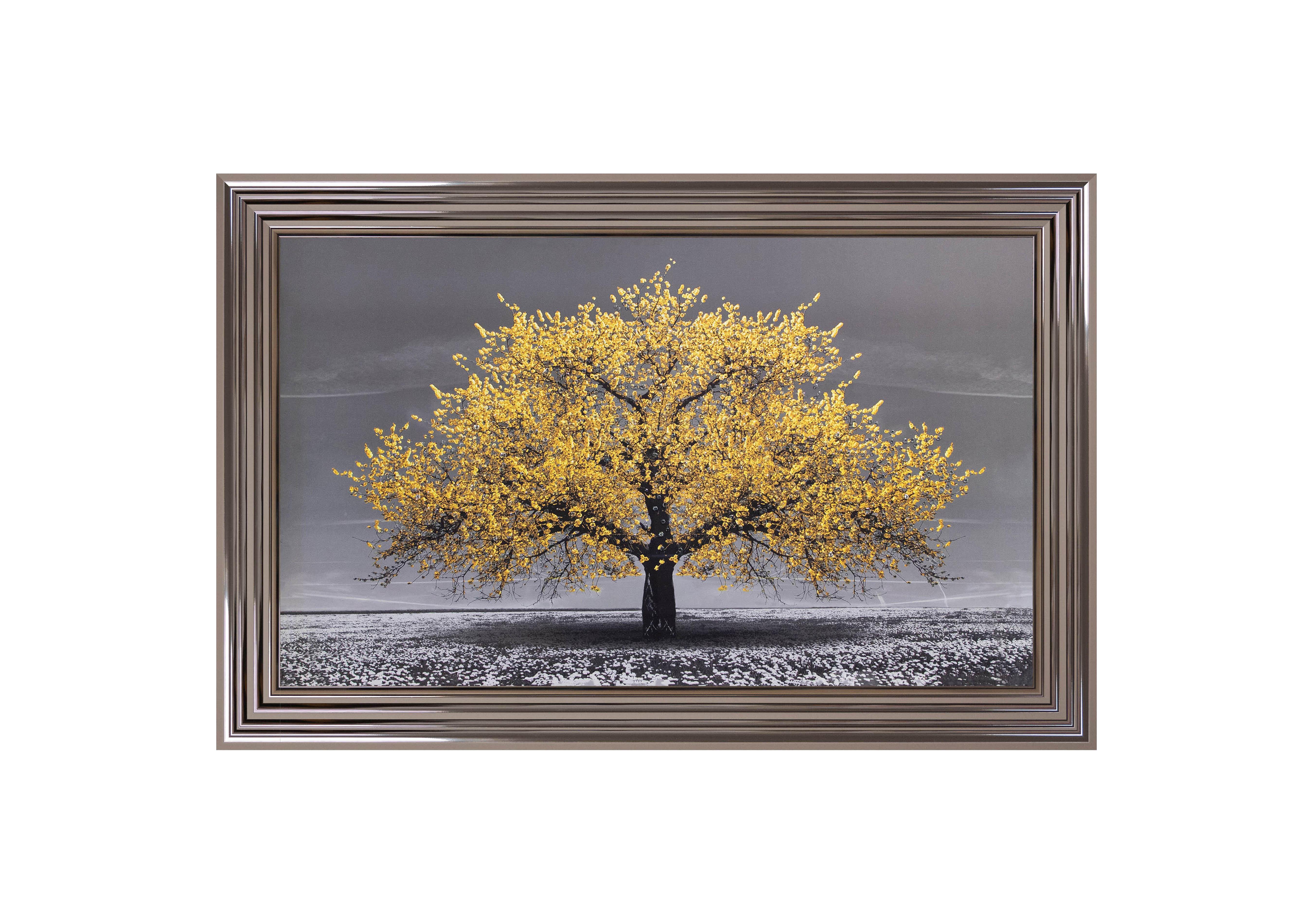 Yellow Cherry Tree Framed Picture in  on Furniture Village
