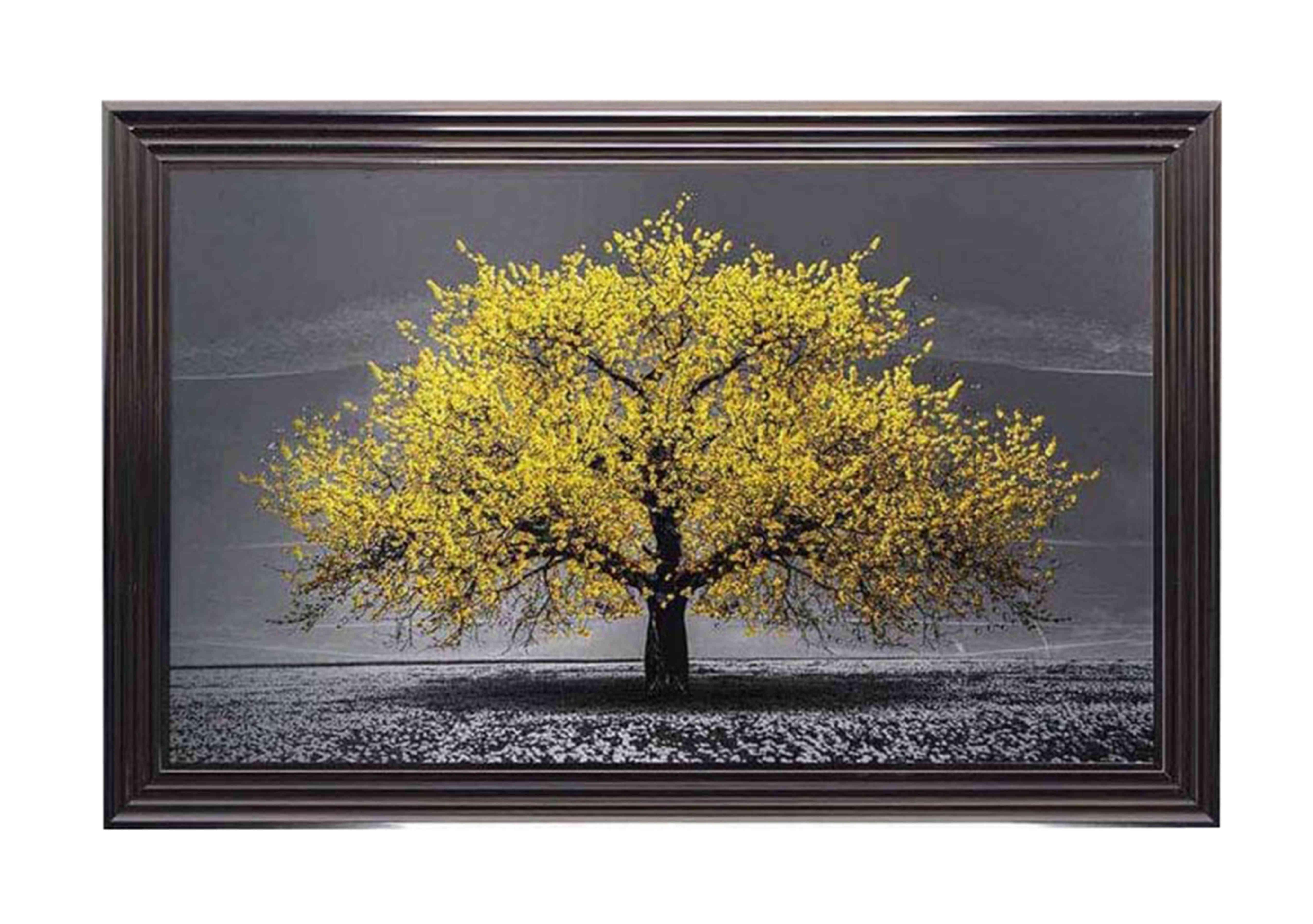 Yellow Cherry Tree Framed Picture in  on Furniture Village