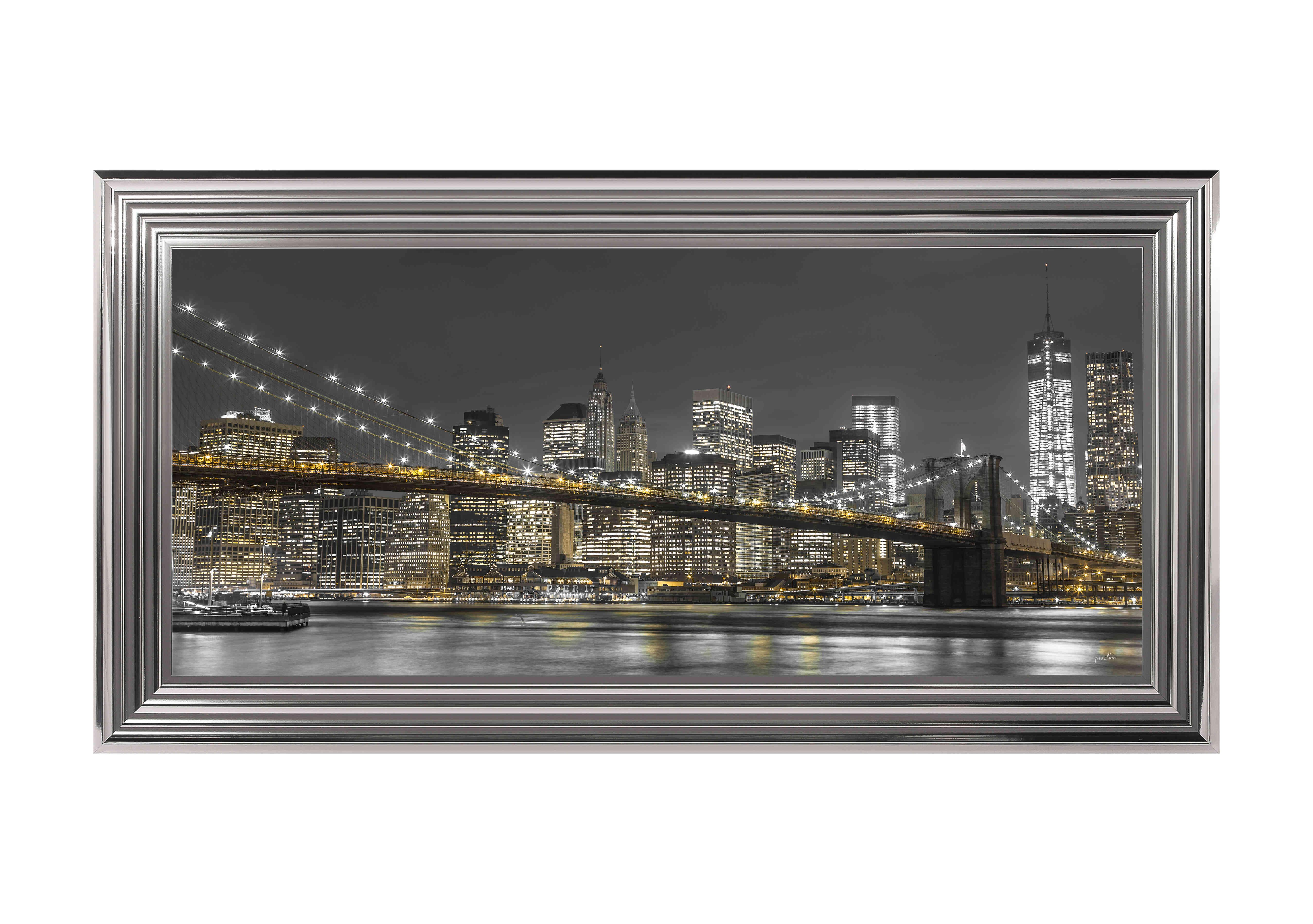 City of Lights Framed Picture in  on Furniture Village