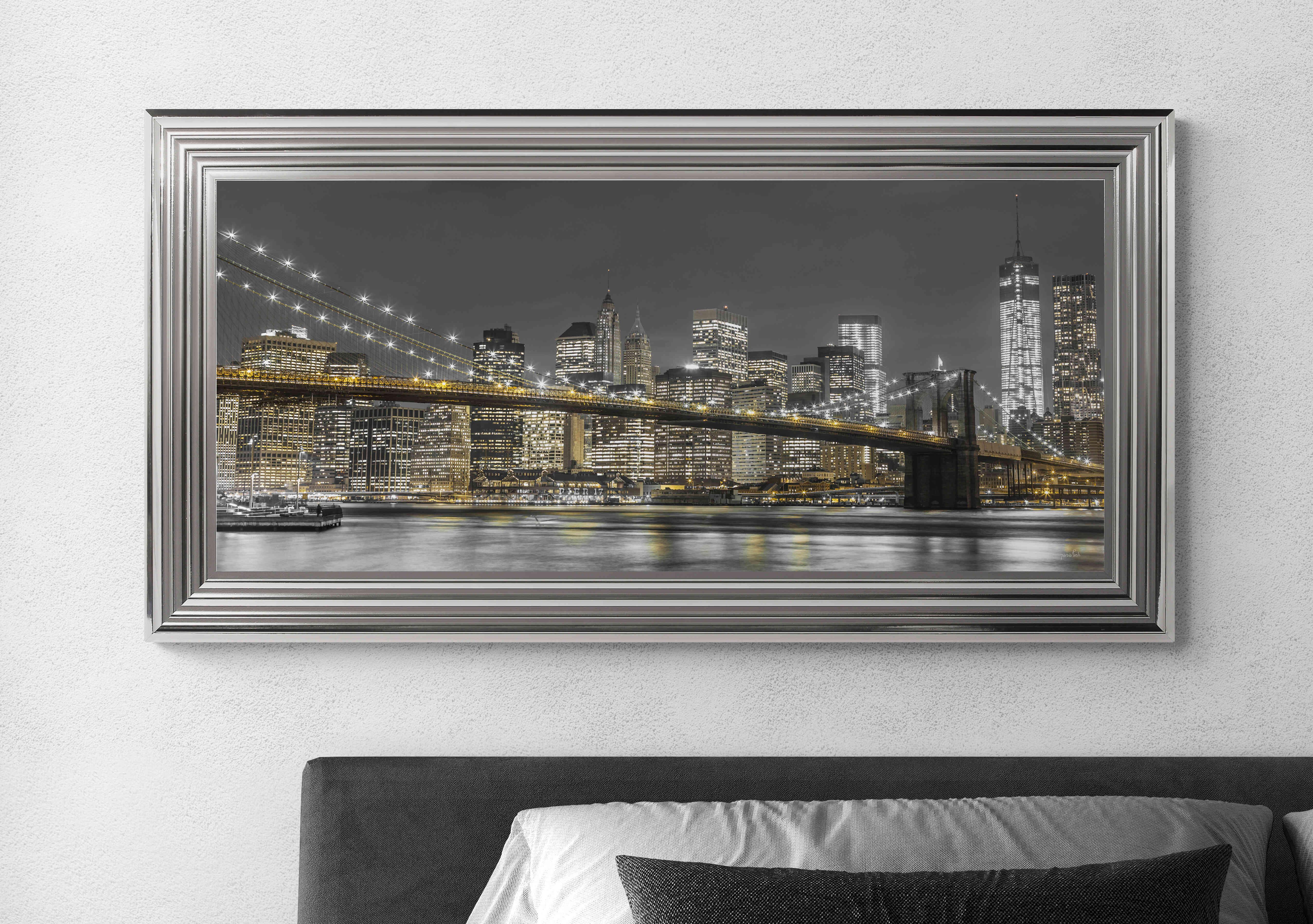 City of Lights Framed Picture in  on Furniture Village