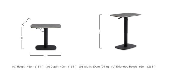 Cupra Gas Lift Sofa Table in  on Furniture Village